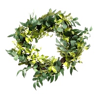 Dekorative Kranz für grüne Kerze von 35 cm.