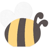 Bienen-Servietten 16 x 15 cm - 12 Stück
