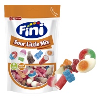 Gemischte Tüte mit Mini-Gummibonbons und Lakritzstücken mit Pica Pica - Fini Sour Little Mix - 165 g