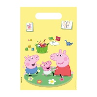 Peppa Pig Papiertüten - Partyset, 8 Stück