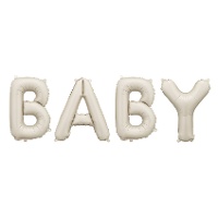 Ballonbuchstaben Baby beige 90 x 35 cm