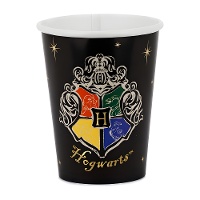 Harry Potter Becher mit Hogwarts-Wappen, 250 ml - 6 Stück