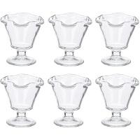 240 ml Eisbecher mit Wellen - 6 Stück