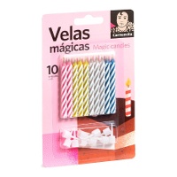 Bunte magische Kerzen - 10 Stück