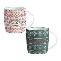Weihnachtliche Schneetassen, 350 ml - 1 Stück