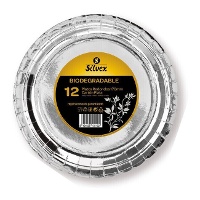 17 cm bunte Pappteller - 12 Stück.