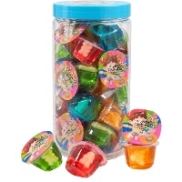 Gelee-Becher mit Fruchtgummi im Inneren, 18 g - 50 Stück