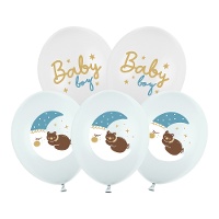 Baby-Luna-Latex-Ballons 30 cm - 6 Stück