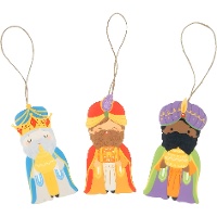 Anhänger der Heiligen Drei Könige, 12 cm - 3 Stück