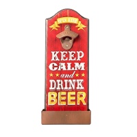 Keep Calm Wand-Flaschenöffner - 1 Stk.