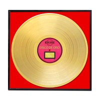Goldener Disco-Rahmen mit Aufklebern zum besten Preis kaufen.