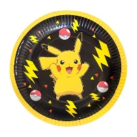 Pokemon Picachu Teller 18 cm - 8 Stück