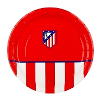 Roter Atlético de Madrid-Teller, 18 cm - 8 Stück
