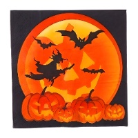 Haunted Night Servietten 16,5 x 16,5 cm - 20 Stk.