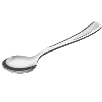 17 cm versilberte Kunststofflöffel - 10 Stück.