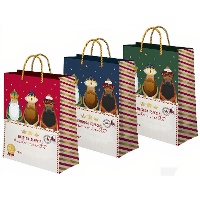 Geschenktasche im Vintage-Design mit den Heiligen Drei Königen, 42 x 30 x 10 cm - 1 Stück