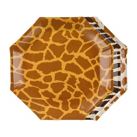 Safari-Motivteller, Ø 23 cm - 6 Stück