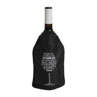 Schwarzer Flaschenkühler für Wein
