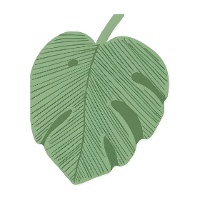 Servietten mit tropischem Blattdesign, 18 x 14,5 cm - 12 Stück