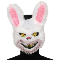 Schreckliche Kaninchenmaske mit Haar