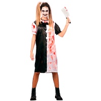 Furchterregendes Clownskostüm für Damen