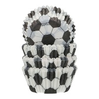 Muffinförmchen Ø 3,4 cm mit Fußballmotiv - Funcakes - 100 Stück