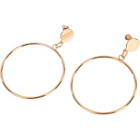 Goldfarbene Creolen - 1 Paar