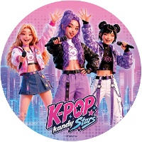 Essbare K-Pop-Oblate, Ø 20 cm - 1 Stück
