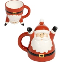 Lustige Weihnachtsmann-Tasse mit 207 ml Fassungsvermögen