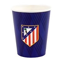 Pappbecher Atlético de Madrid blau - 8 Stück