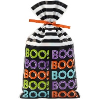 Mini BOO Halloween-Bonbontüte 9,5 x 15 cm - Wilton - 20 Stück.
