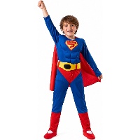 Superman-Kostüm mit Umhang für Kinder