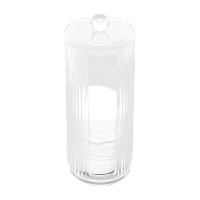 Transparenter Wattepad?Behälter