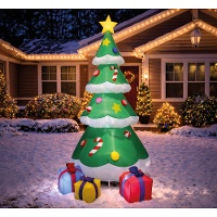 Aufblasbarer Weihnachtsbaum mit Beleuchtung, 1,80 m