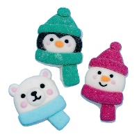 Weihnachtliche Tier-Marshmallows 180 g - PME - 12 Stück