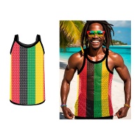Jamaika-Netz-Tanktop für Erwachsene