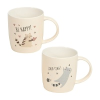 Tasse mit lustigen Katzen, 365 ml - 1 Stück