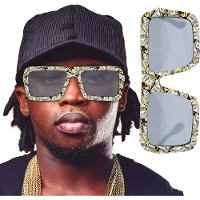 Sonnenbrille mit Banknoten-Print