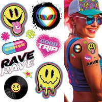 Temporäre Festival-Tattoos