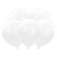 30 cm Latexballons mit weißem Licht - 5 Stück