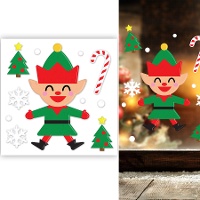 Gelklebedekoration Elf