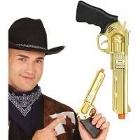 Goldene Spielzeugpistole - 27 cm