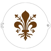 Große Fleur de lis-Schablone 25 cm - Dekorieren