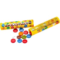 Farbige Milchschokoladenlinsen im Röhrchen - 20 gr