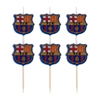 FC Barcelona-Kerzen - 5 Stück