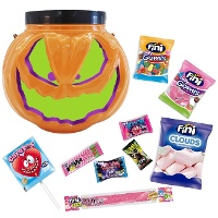 Kürbis mit Halloween-Kugeln - 200g
