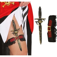 Strumpfband mit Piratendolch