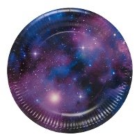 Weltraumteller 23 cm - 8 Stk.