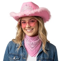 Rosa Cowgirl-Set - 3-teilig