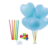 Tischmitte für farbige Ballons - 8 Stück
